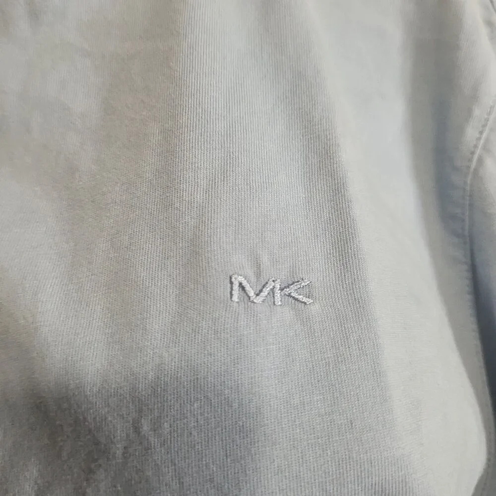 Michael Kors Medium shirt top women blue short sleeve basic cotton
